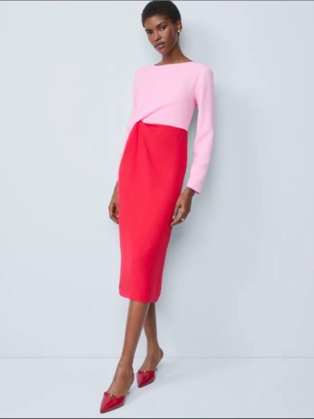 Ann Taylor Colorblock Twist Dress
